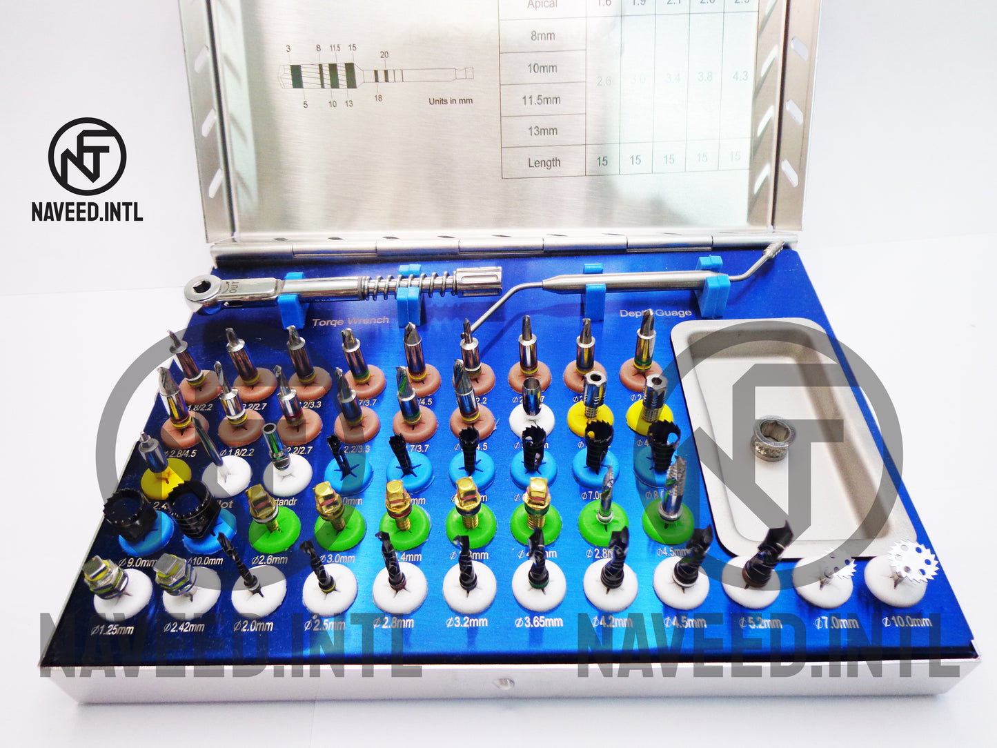 Dental Implant 50 pcs Universal Kit Bone Expander Compression Conical Drills CE