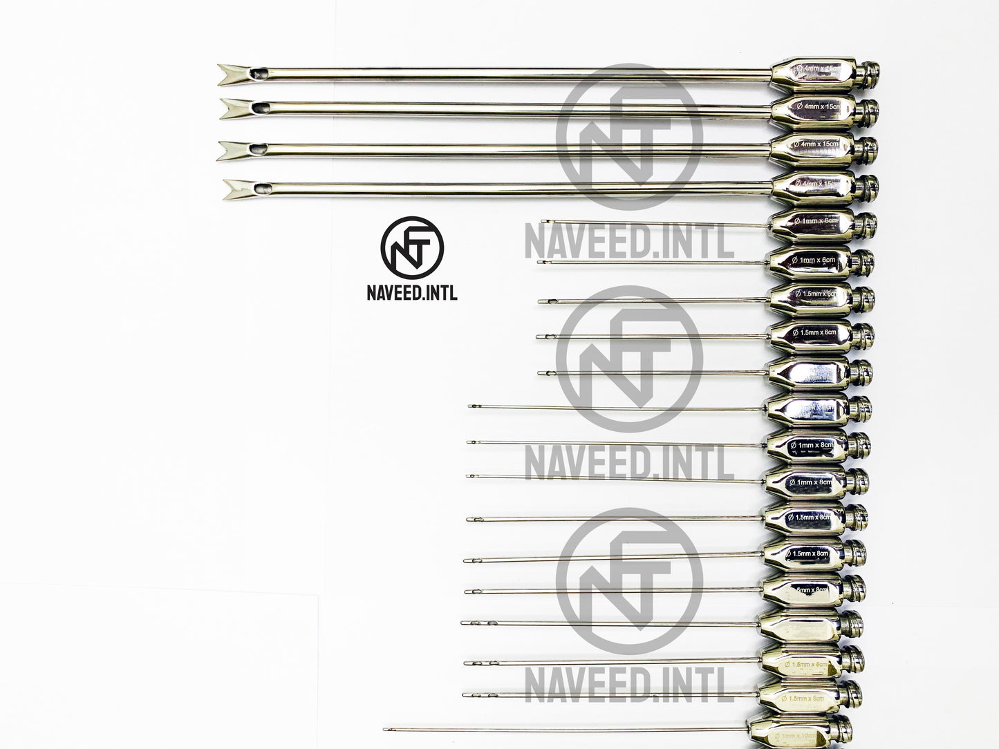 Liposuction Cannula Set Complete Body 49 Cannulas Fat Rmover Kit Plastic Surgery A+ Set