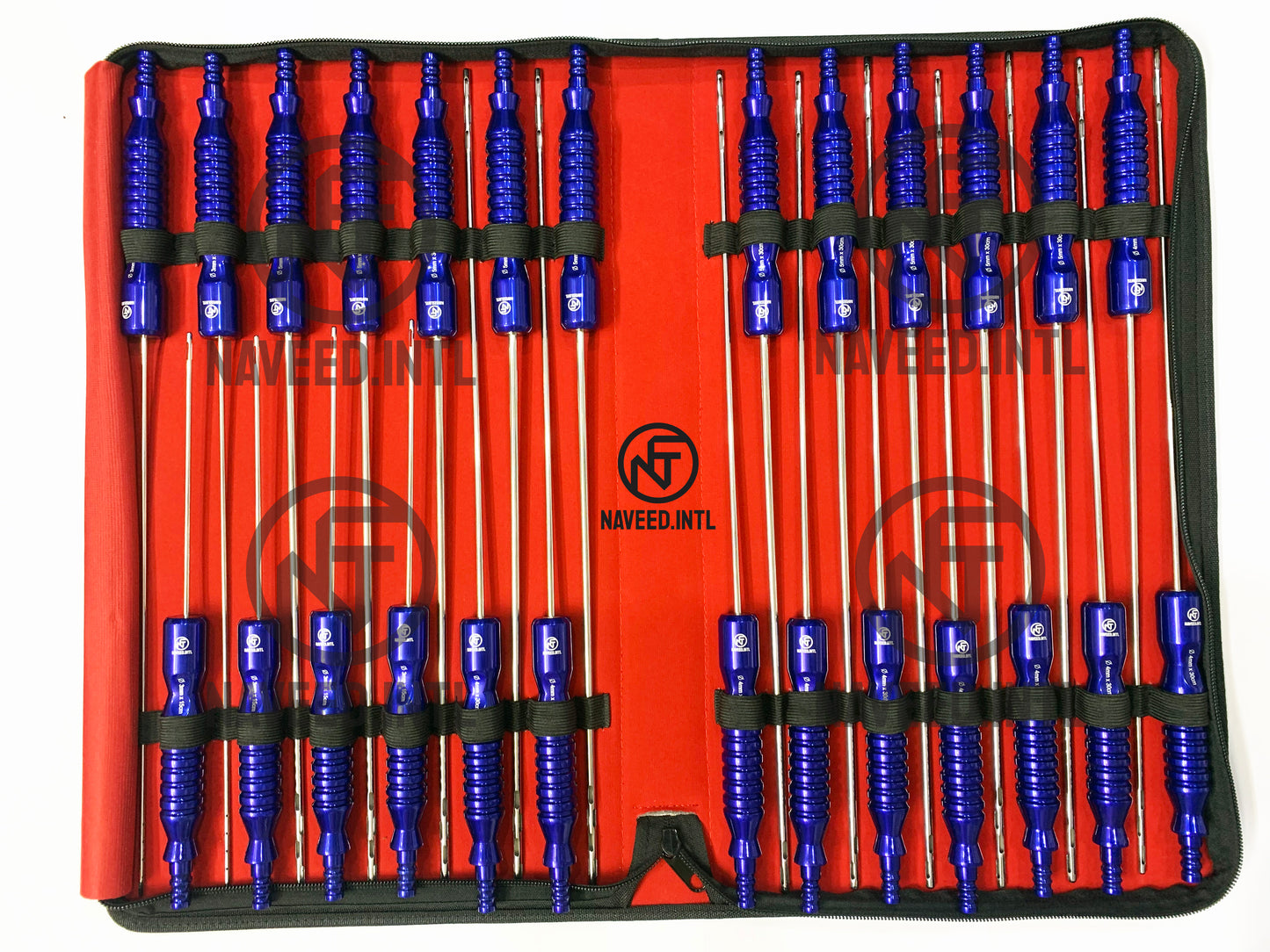Fixed Handle Cannula Set of 26 Pieces Liposuction Kit Surgical Set A+ Quality