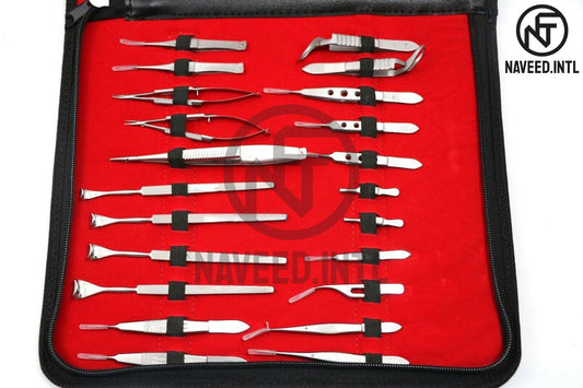 32 Pieces Set Ophthalmic Cataract Eye Micro Surgery Instruments Kit Complete Set