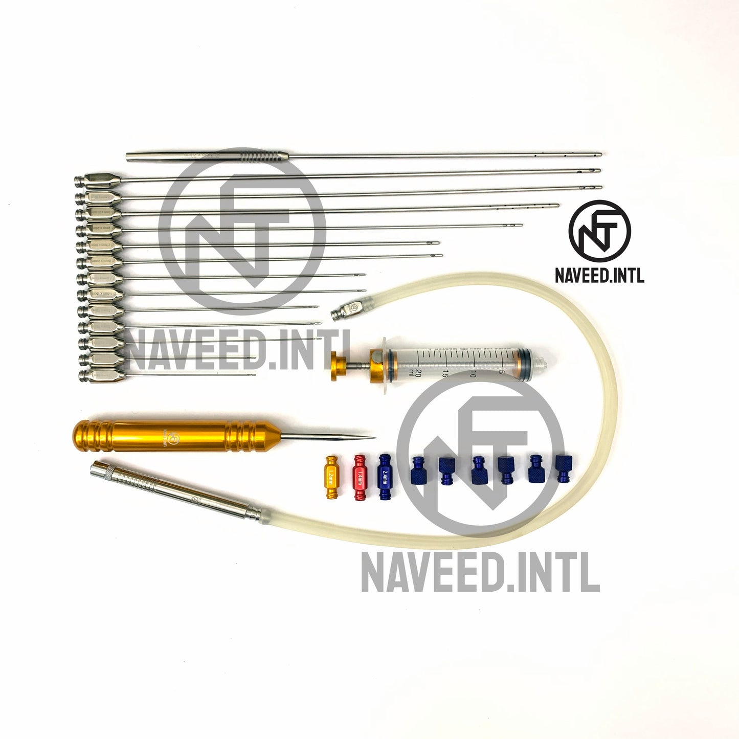 Liposuction Cannulas Facial Fat Grafting Transplantation Cannulas Liposuction Set of 28 PCs