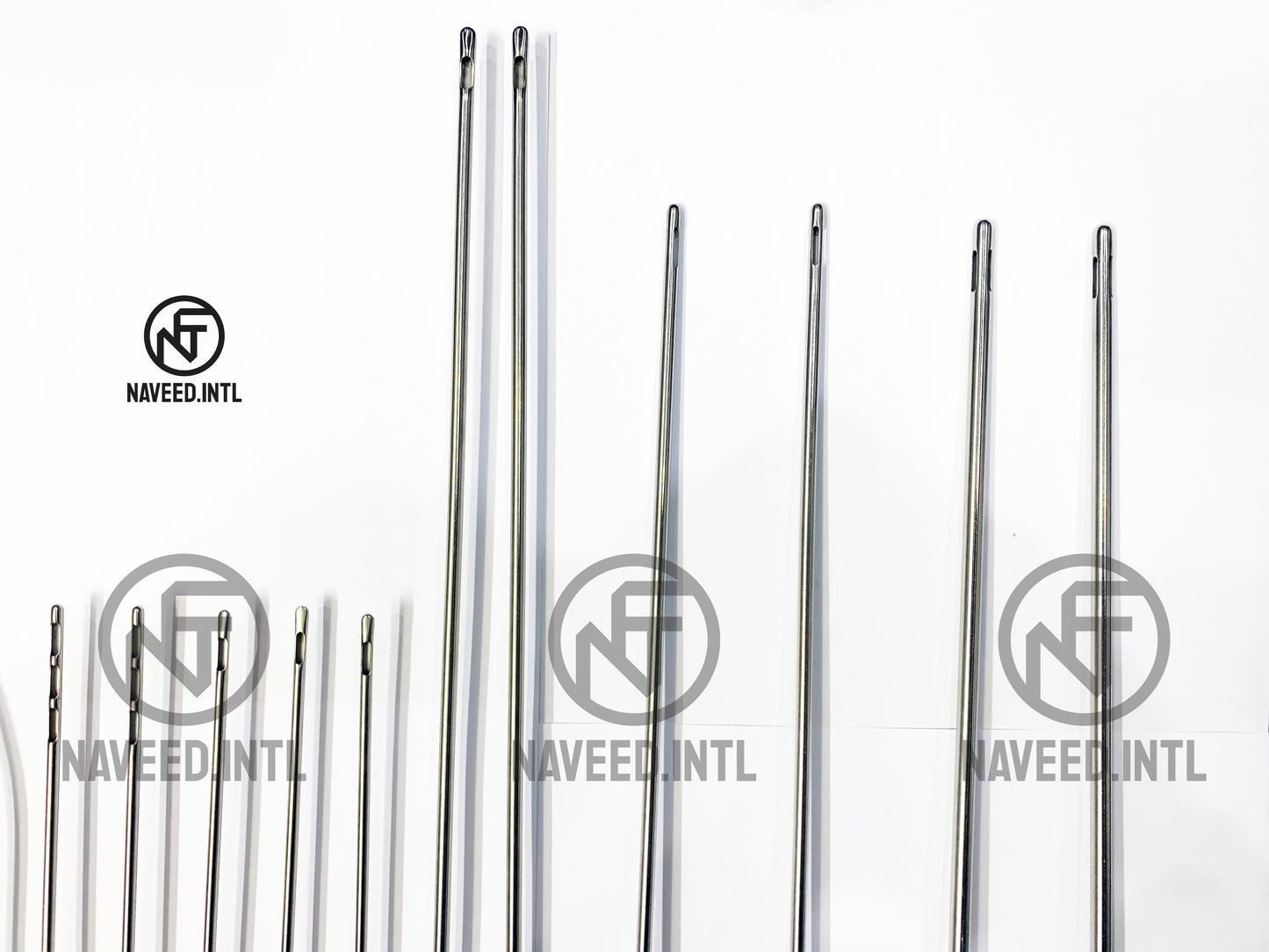 Liposuction Cannula Set of 4 Tommy Hub and 13 Fixed Handle Cannulas Surgical Kit A+ Set