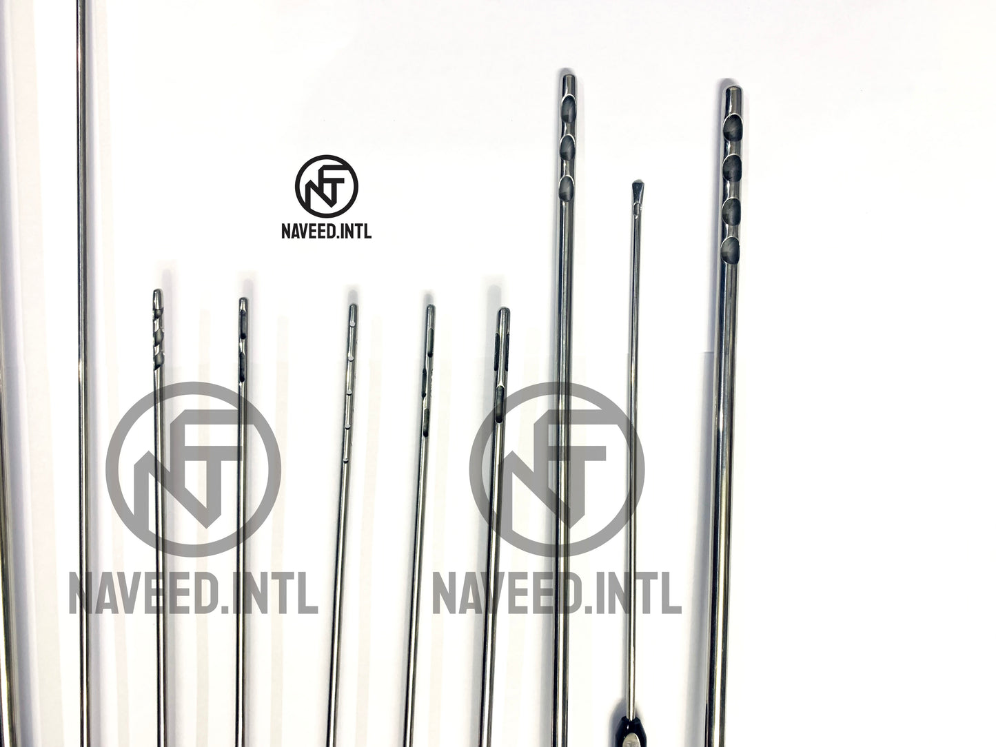 Liposuction Cannula Set of 16 Pieces Fat Grafting Power Handle and Tommy Hub Kit