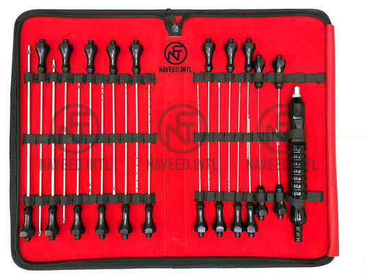 Fat Grafting 22 Liposuction Cannulas Transplantation Set Luer Lock Hexagonal Grip