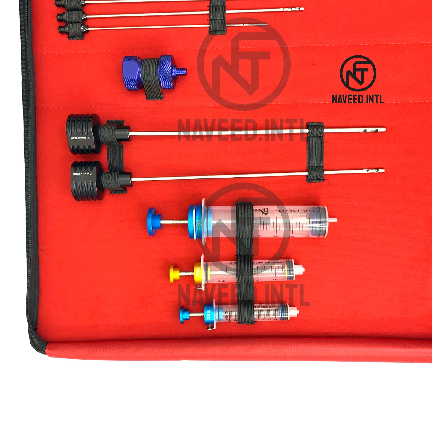 Liposuction Cannulas Set of 28 Fat Grafting Power Handle and Luer Lock Kit A+