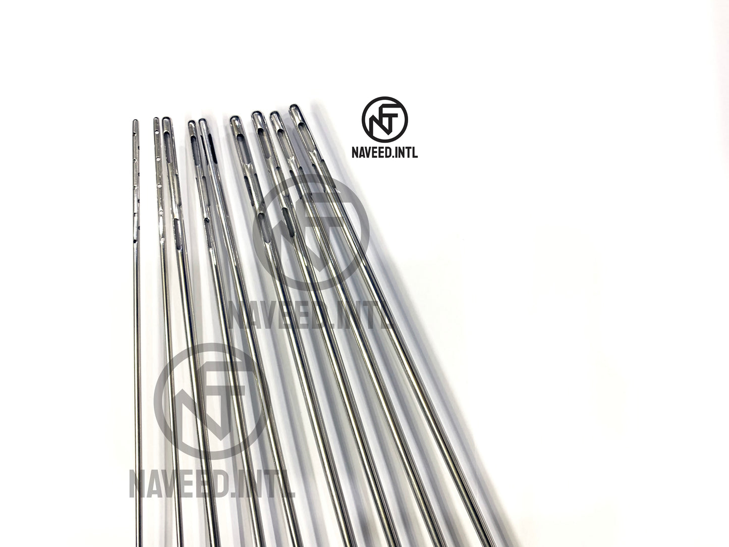 Liposuction Cannula Set of 9 pieces Fixed Handle with Pouch Fat Transfer Kit A+