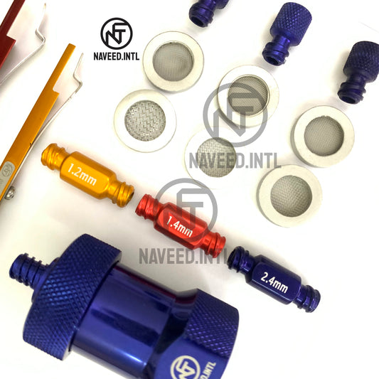 Nano Fat Transfer Processing Cartridge Set with 3 Converters, 3 Syringe Caps and 3 Locks