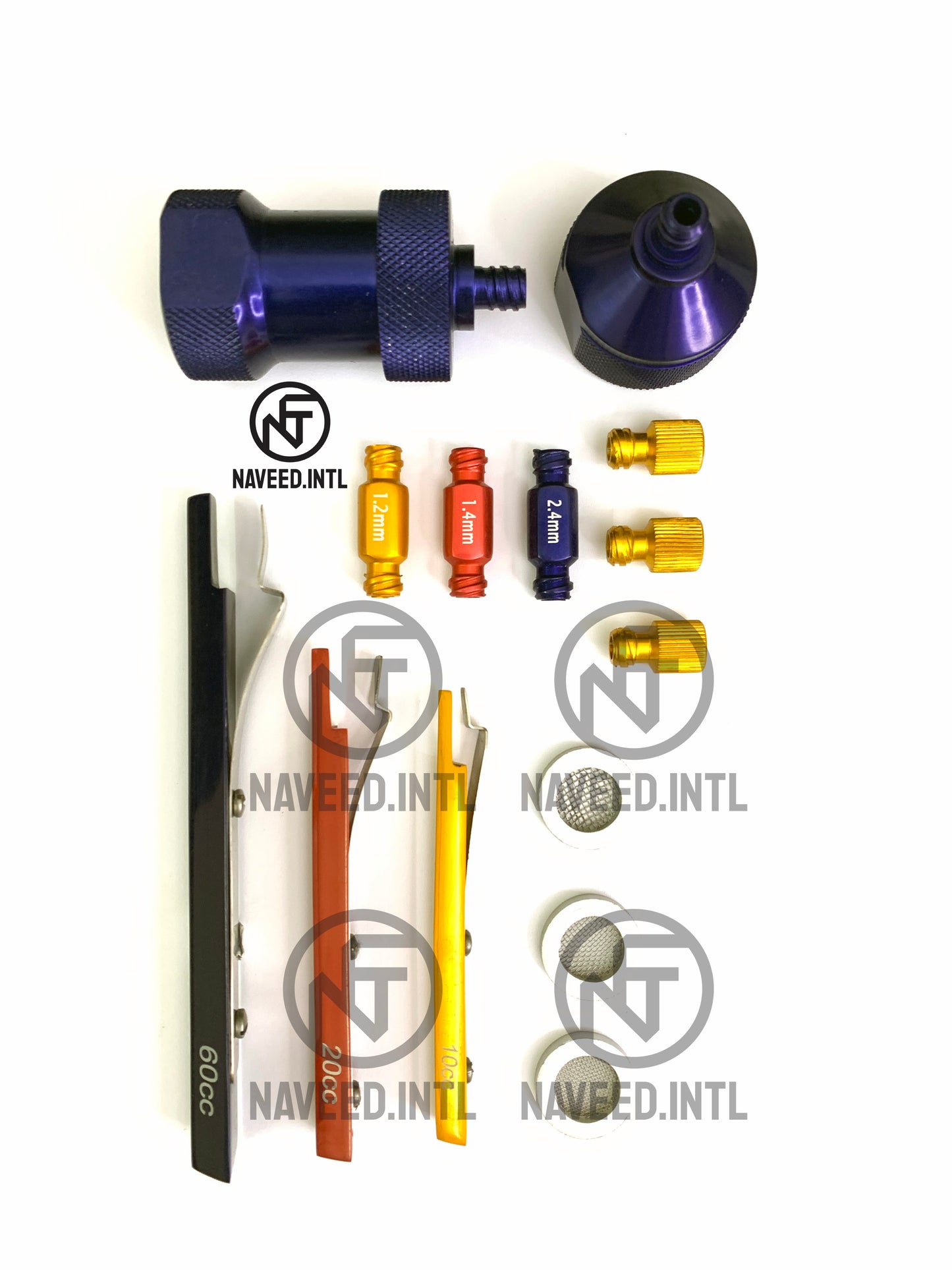 Nano Fat Transfer Cartridge With 1 Fine Stand, 3 Locks, 3 Connector, 3 Caps, 3 Mesh