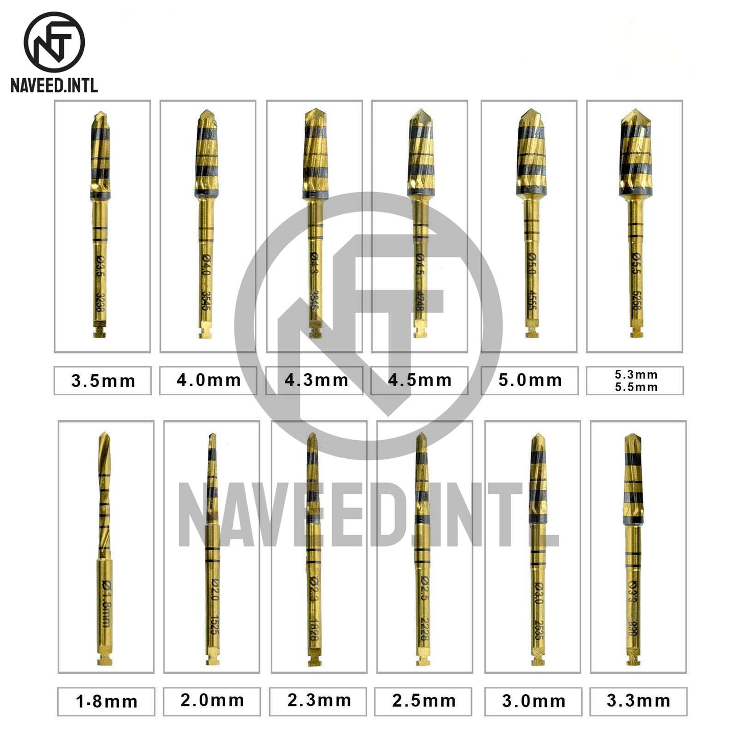 Universal Osseodensification Burs Kit 17 PCs Excellent Quality