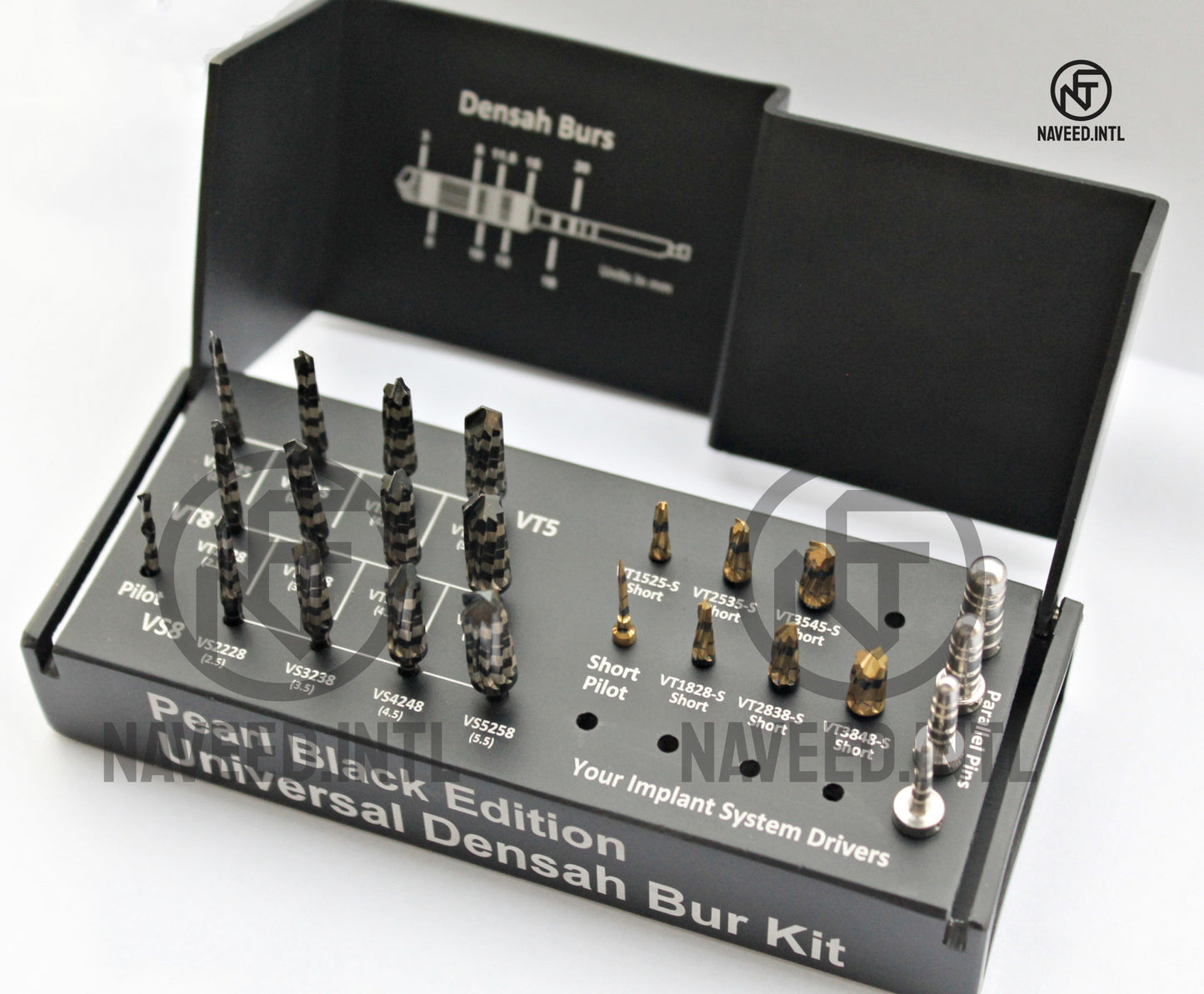 Pearl Black Universal Osseodensification Bur Kit 24 Pieces Excellent Quality