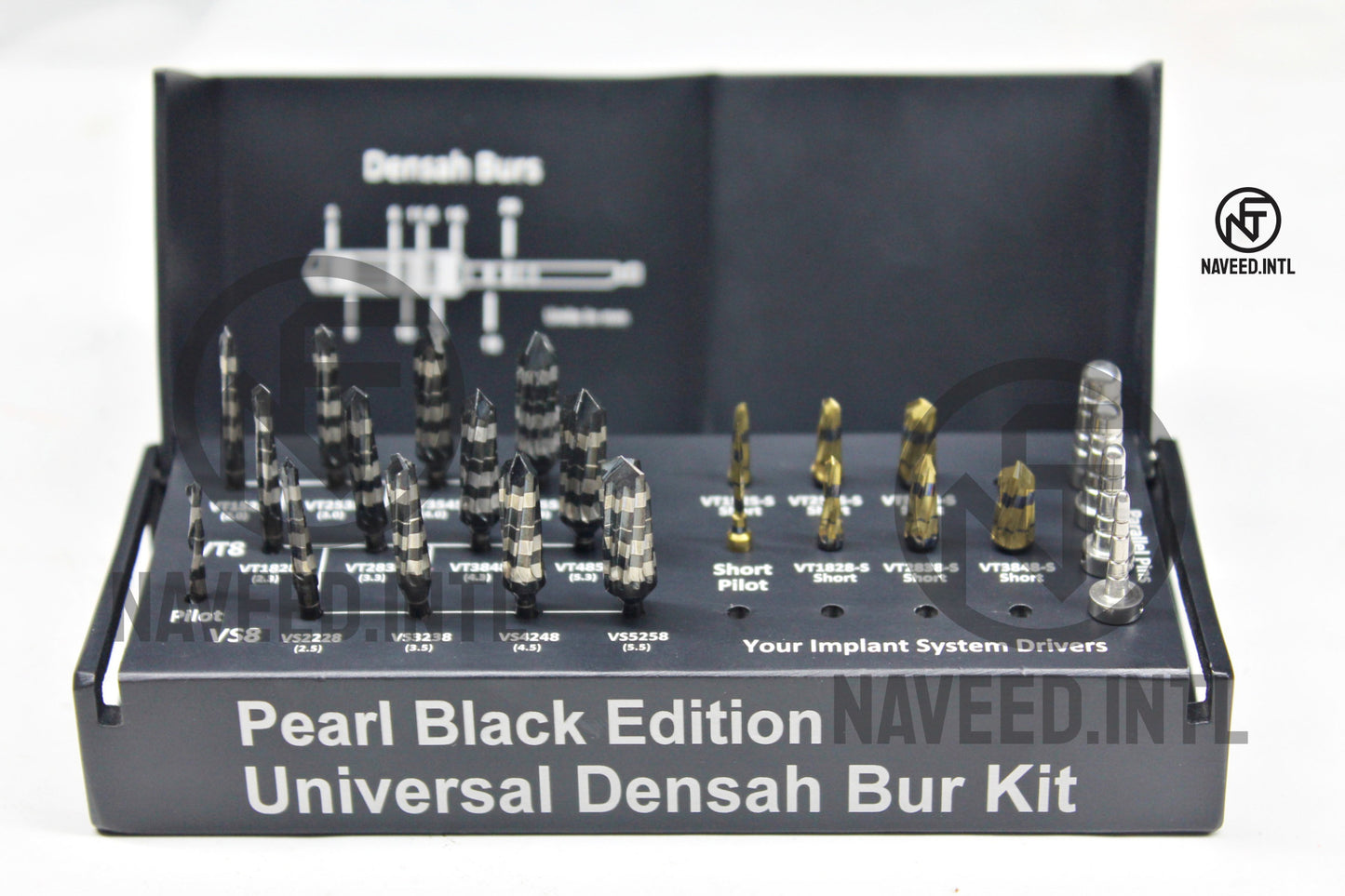 Pearl Black Universal Osseodensification Bur Kit 24 Pieces Excellent Quality