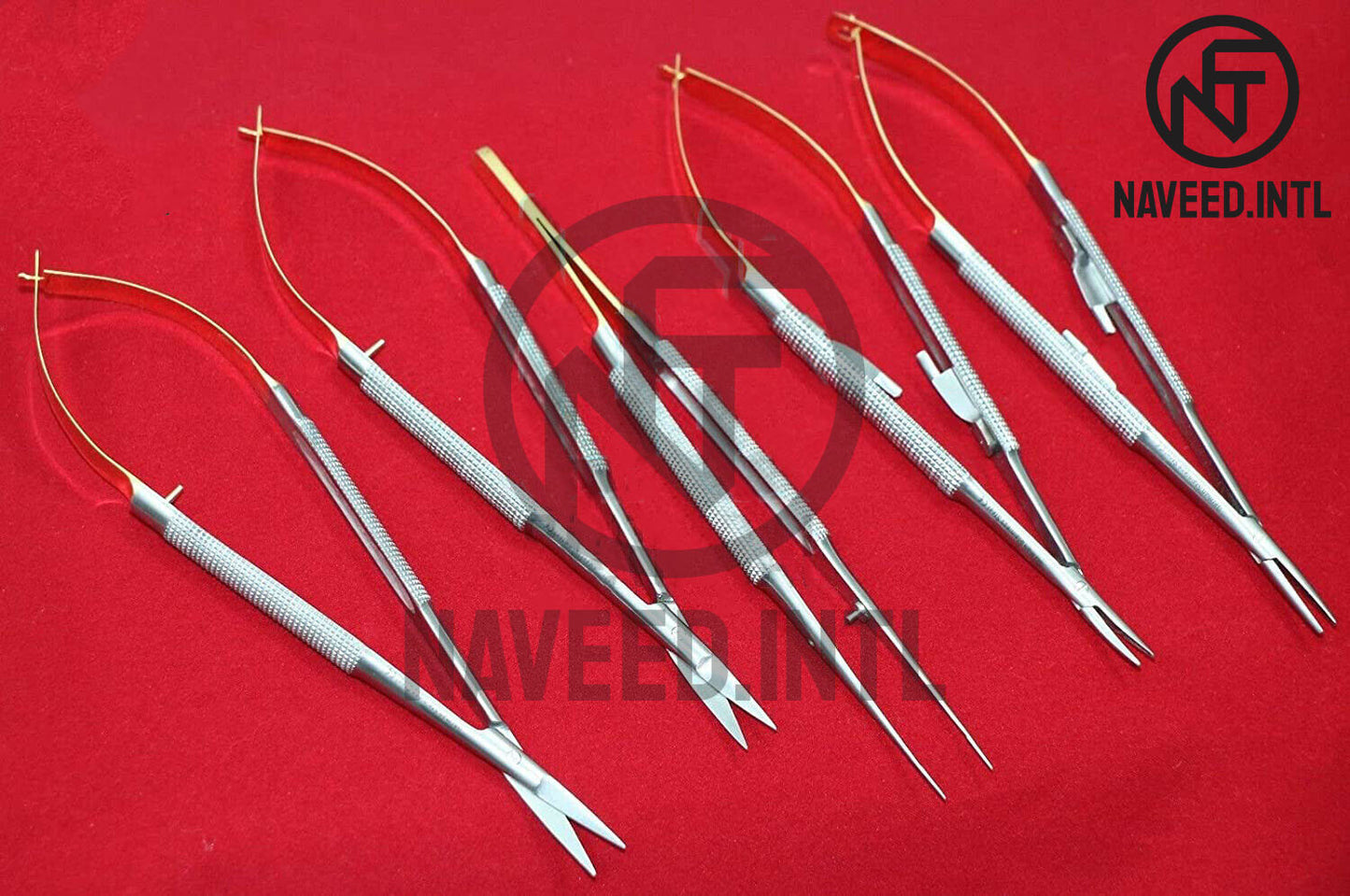 Set of 5 Pieces Micro Hand Surgery & Plastic Surgery Instruments, German Steel