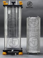 3000ml fat collection jar with polycarbonate tube and anodised aluminium caps