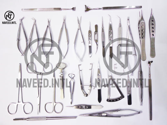 30 PCs Set O.R Grade Basic Ophthalmic Eye Micro Surgery Surgical Instruments Kit