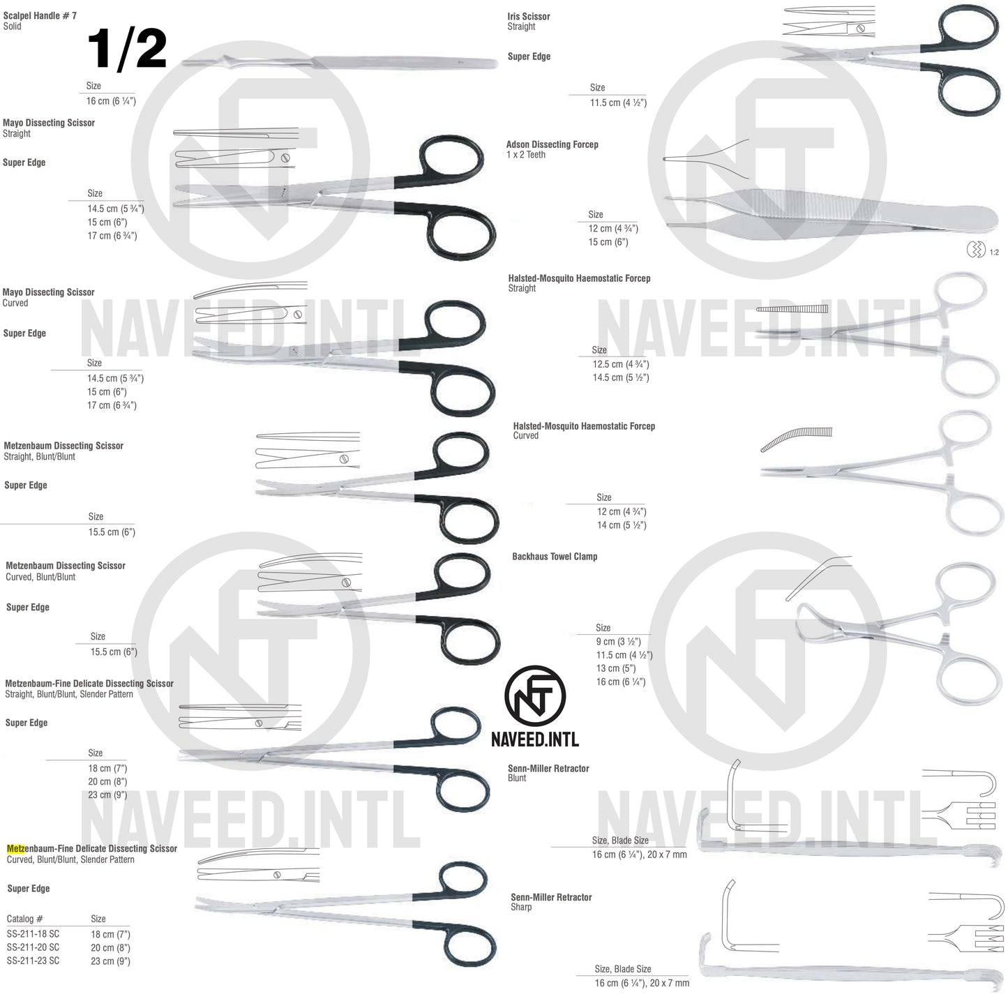 Basic Nasal Surgery Set | Complete Professional ENT Instrument Kit | German Stainless Steel | Autoclave Safe