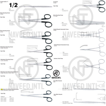 Basic Nasal Surgery Set | Complete Professional ENT Instrument Kit | German Stainless Steel | Autoclave Safe