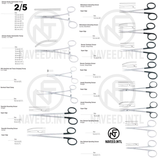 Basic Throat Surgery Set | Complete ENT Surgical Instrument Kit | Tonsillectomy, Tracheotomy & Neck Dissection Tools | Stainless Steel | Professional Grade