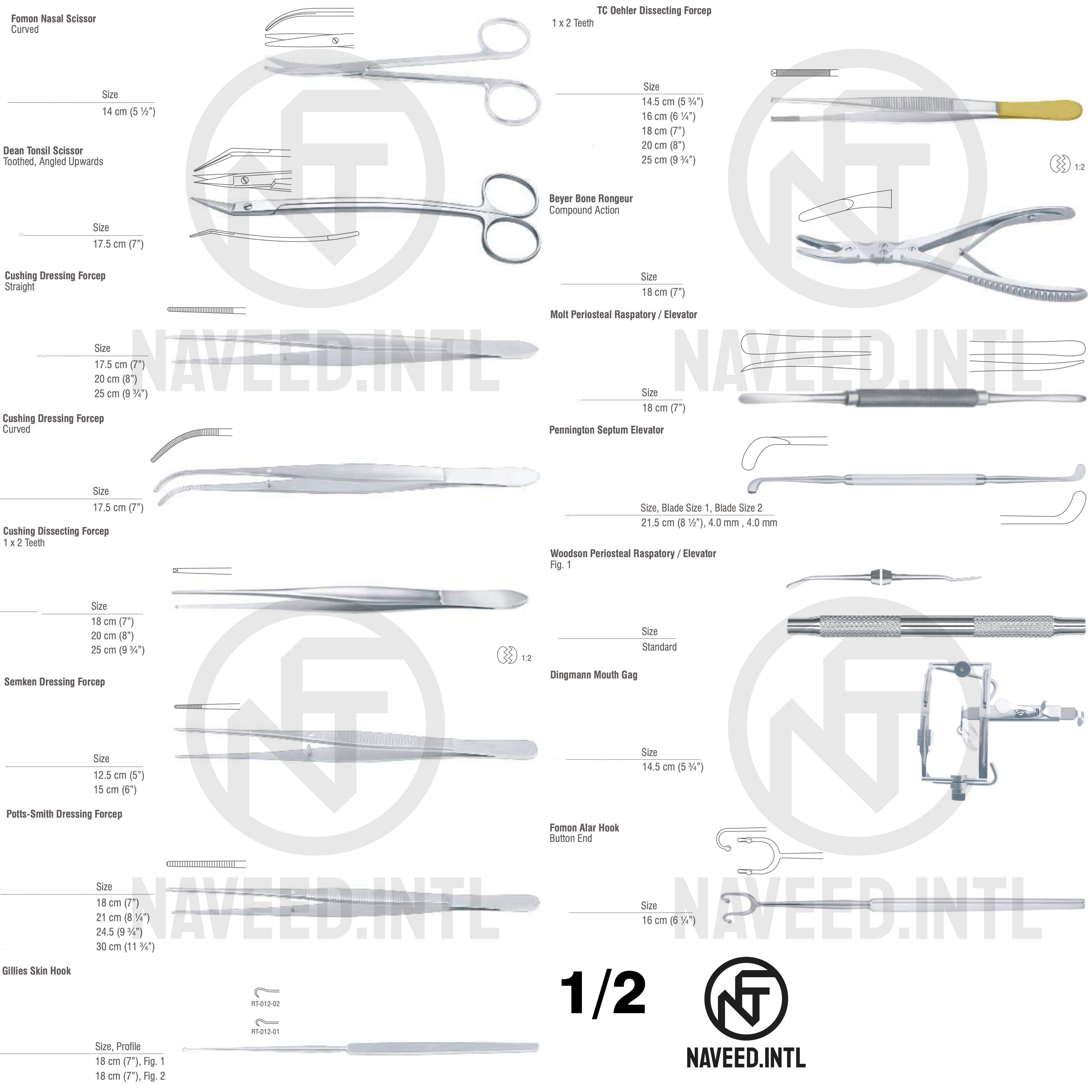Palatal Retractor Cleft Palate Surgery Instrument Set | 20-Piece Complete Kit – Naveed Intl