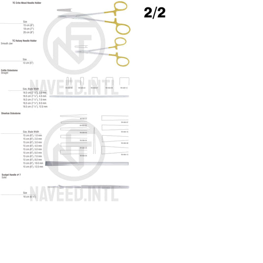 Cleft Palate Surgical Instrument Set | Complete 20-Piece Oral & Maxillofacial Surgery Kit | Scissors, Forceps, Elevators, Needle Holders, Osteotomes & Retractors