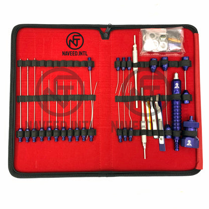 Liposuction Cannulas Set Complete Body Nano Fat Harvesting 23 Cannulas and Accessories A+