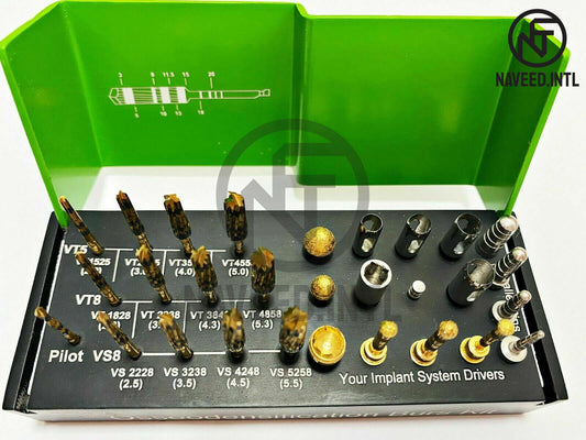 New Universal Osseodensification Burs Kit 26 Pieces Excellent Quality