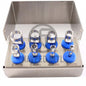 Dental Implant Trephine Drill Kit – 8 Pieces Surgical Trephines (3.0–10.0mm) with Polished Bur Holder