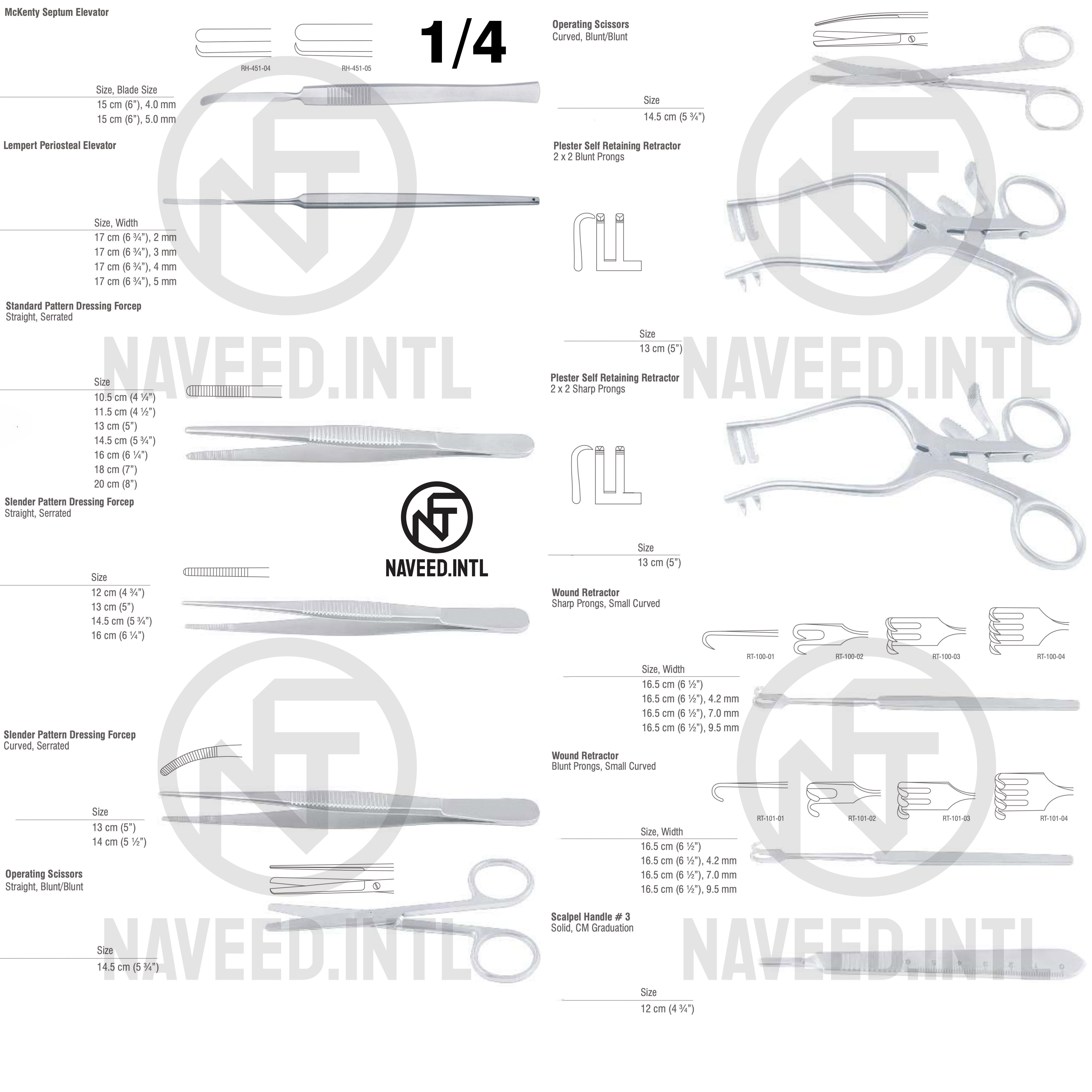 Ear Microsurgery Instrument Set | Complete 40-Piece ENT Kit – Naveed Intl