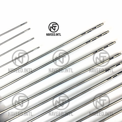 Color-coded fixed handle liposuction cannulas with red yellow green purple and black handles Tip More Detailed Image 3 