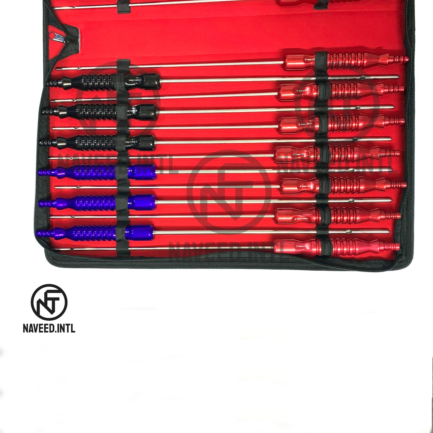 New Liposuction Cannula Set of 26 Pieces Fixed Handle Cannula Surgical Set with Pouch A+