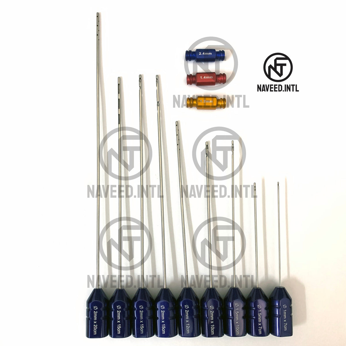 Liposuction Cannula Set – 12-Piece Ultra Luer Lock Tumescent & Fat Harvesting Kit