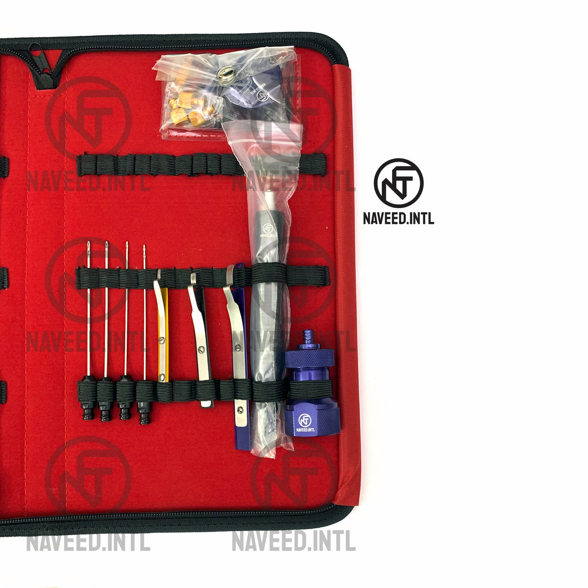 Liposuction Cannula Set, 27-Piece Fat Grafting & Nano Fat Transfer Kit with Syringe Stand Black