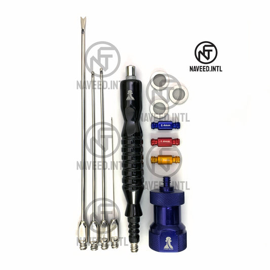 12-piece liposuction and fat grafting cannula set with nano fat transfer accessories Complete picture 
