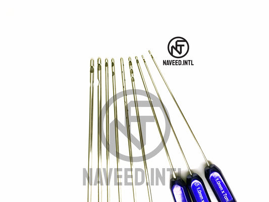 Facial Graft Transplantation Liposuction Cannula Set of 18 Pieces Fat Transfer Kit