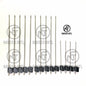 14-piece MicroAire PAL-compatible reusable liposuction cannula set with basket and Mercedes cannulas
