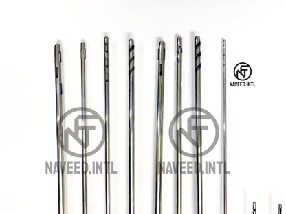 Liposuction Cannula Set of 16 Pieces Fat Grafting Power Handle and Tommy Hub Kit