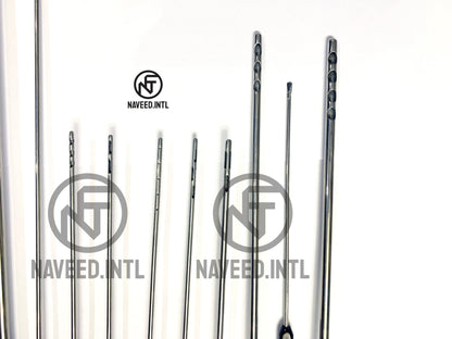 Liposuction Cannula Set of 16 Pieces Fat Grafting Power Handle and Tommy Hub Kit