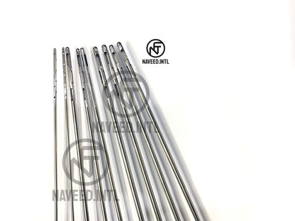 Liposuction Cannula Set of 9 pieces Fixed Handle with Pouch Fat Transfer Kit A+