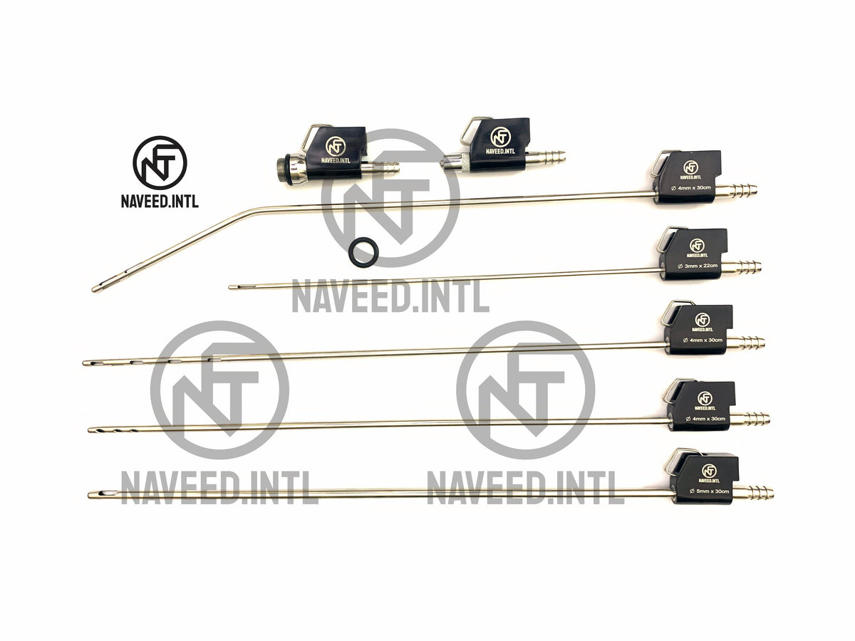 Set De 8 Canules De Liposuccion MicroAire Type Pal – Réutilisables, Neuves, Expiration 2030