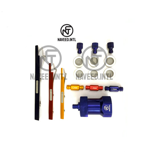 Nano Fat Transfer Processing Cartridge Set with 3 Converters, 3 Syringe Caps and 3 Locks