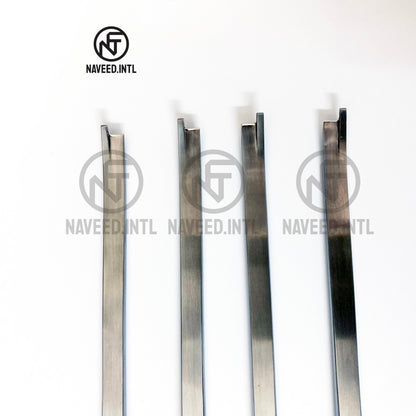 Neivert Anderson Osteotome – Close-Up of Guarded Blade Tips Showing Beveled Cutting Edge and Guard Protection Detail