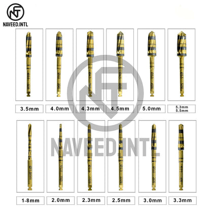 Dental Implant Osseodensification Burs Kit 17 Pieces Excellent Quality