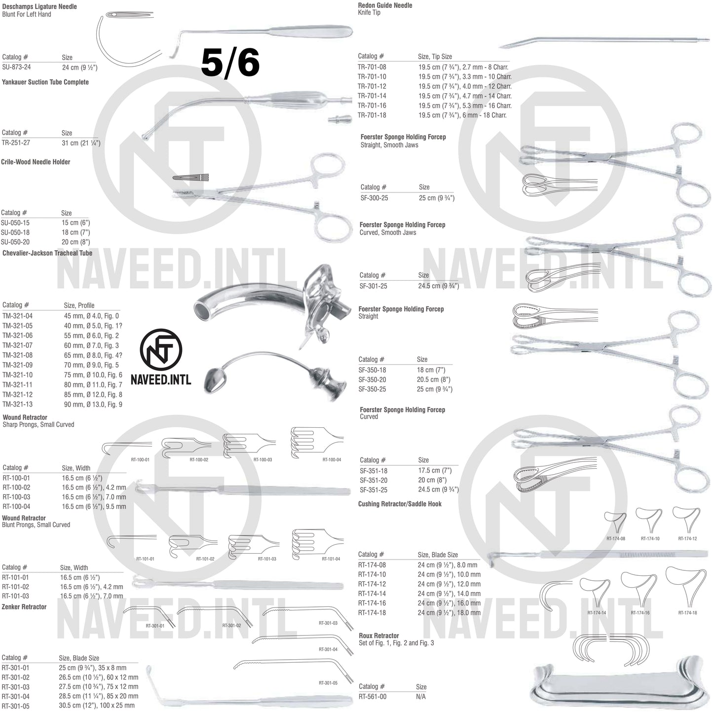 Oto-Rhino-Laryngological Surgery Instrument Set | Complete ENT ORL Kit | Forceps, Super Edge Scissors, Retractors, Suction Tubes, Needle Holders, Rongeurs & Ligature Needles | German Stainless Steel