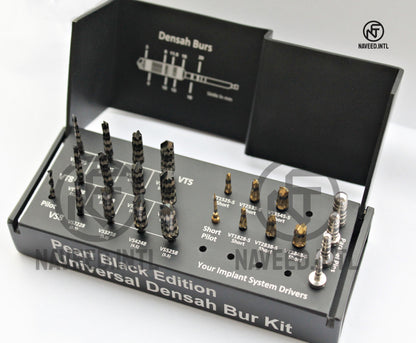 Pearl Black Universal Osseodensification Bur Kit 24 Pieces Excellent Quality