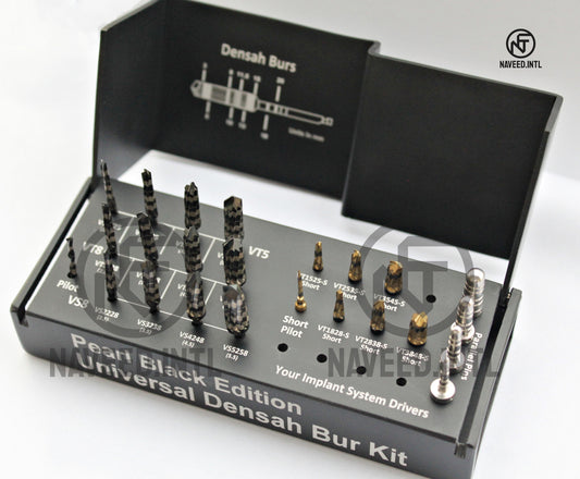 Pearl Black Universal Osseodensification Bur Kit 24 Pieces Excellent Quality