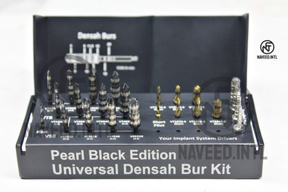 Pearl Black Universal Osseodensification Bur Kit 24 Pieces Excellent Quality