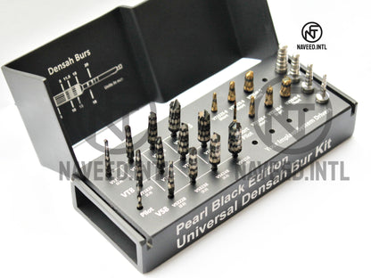 Pearl Black Universal Osseodensification Bur Kit 24 Pieces Excellent Quality