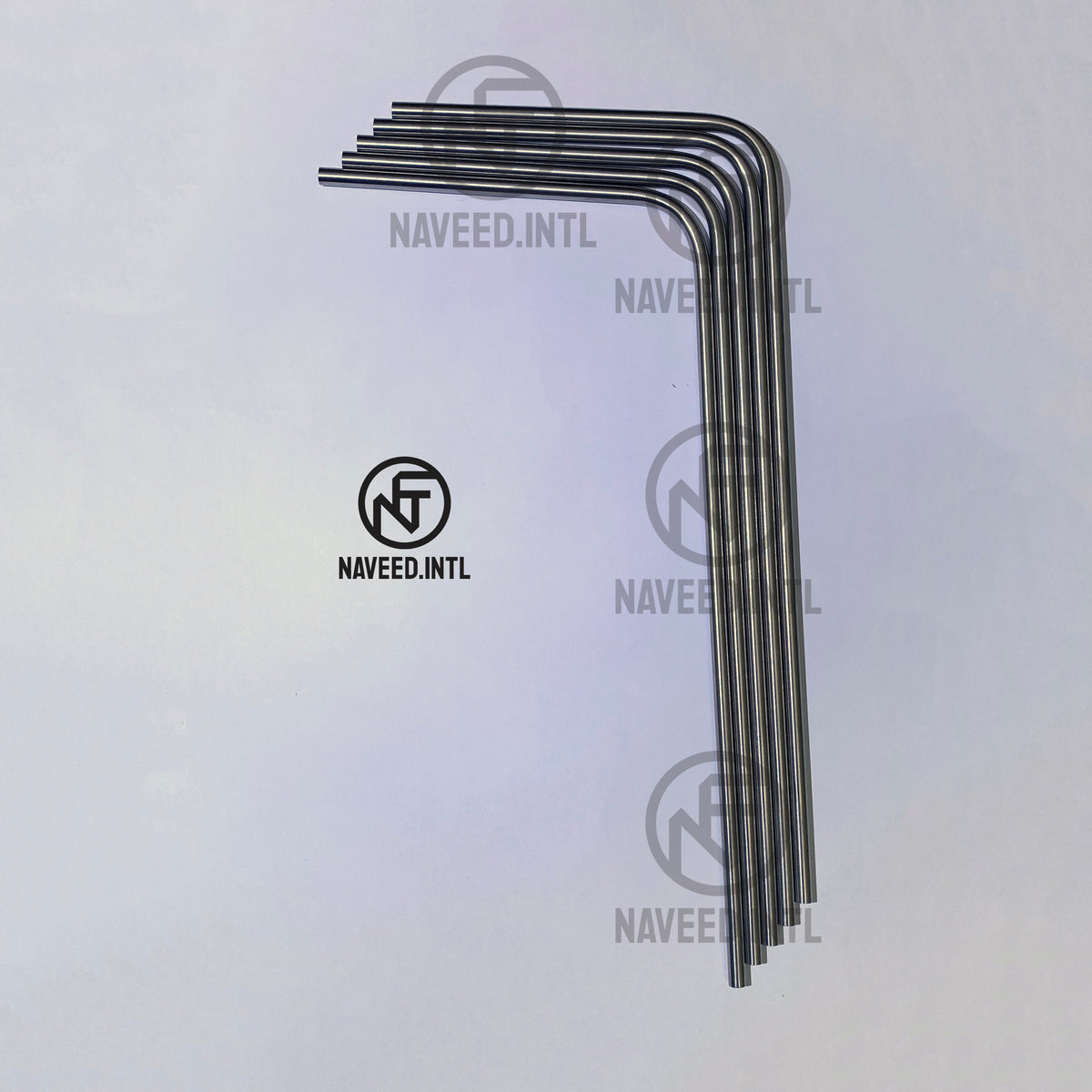 Five replacement light pipes for Ferrera breast retractors viewed from another angle