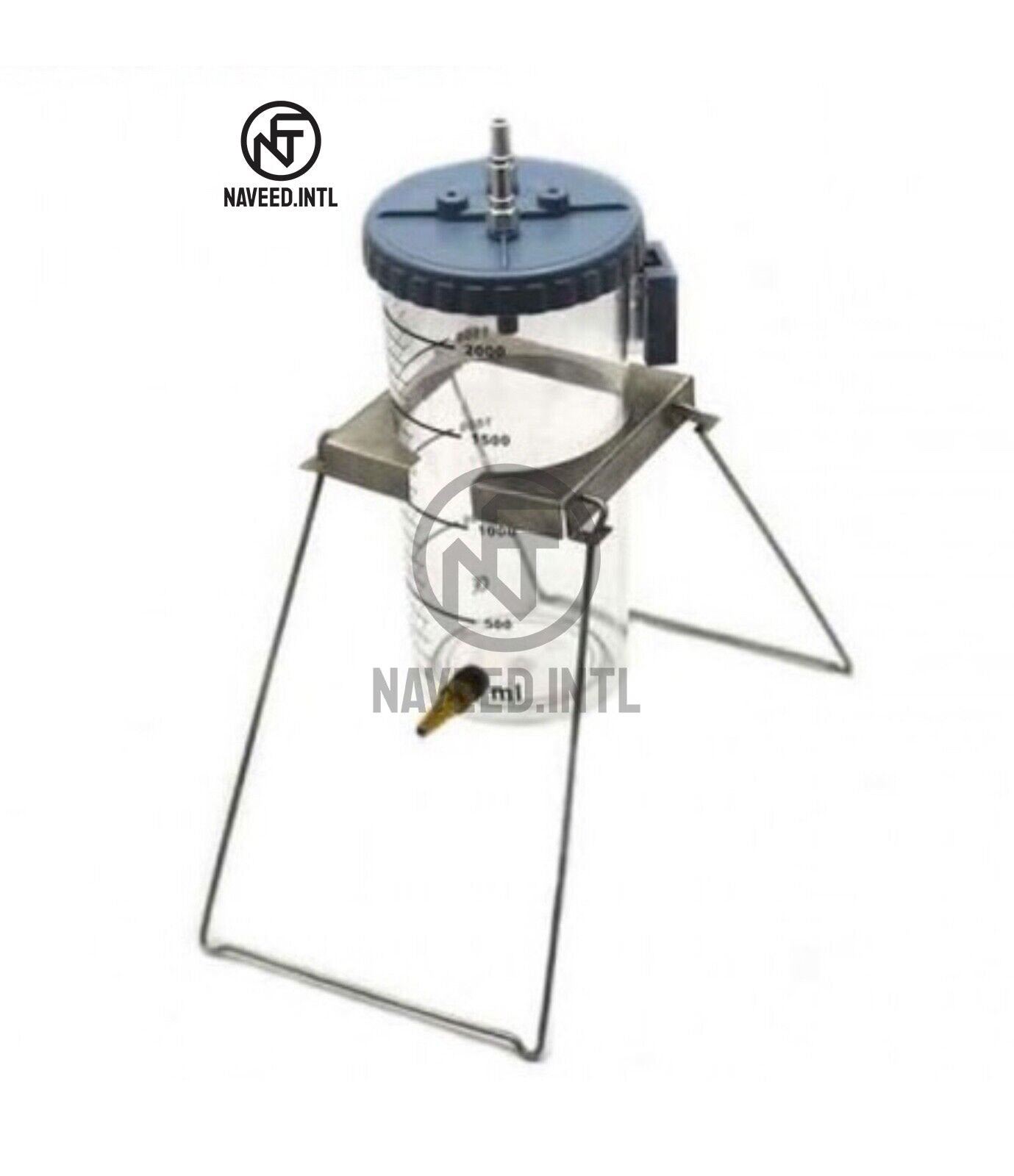 Reusable Liposuction Jar 2000ml, Fat Collection Canister with Stand, Plastic Surgery Tools