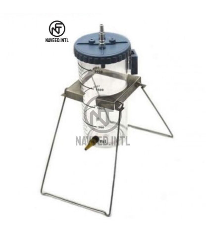 Reusable Liposuction Jar 2000ml, Fat Collection Canister with Stand, Plastic Surgery Tools