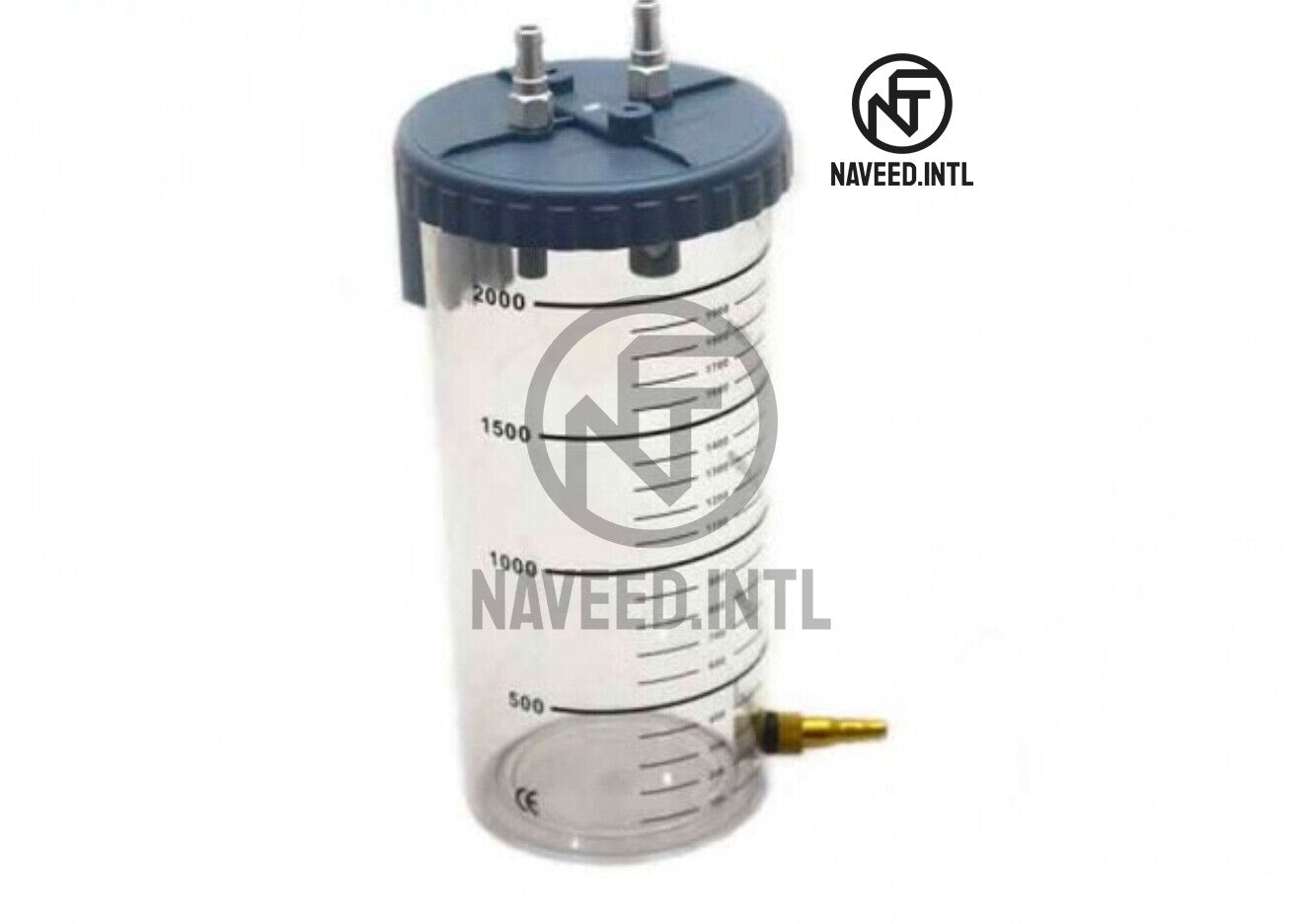 Reusable Liposuction Jar 2000ml, Fat Collection Canister with Stand, Plastic Surgery Tools